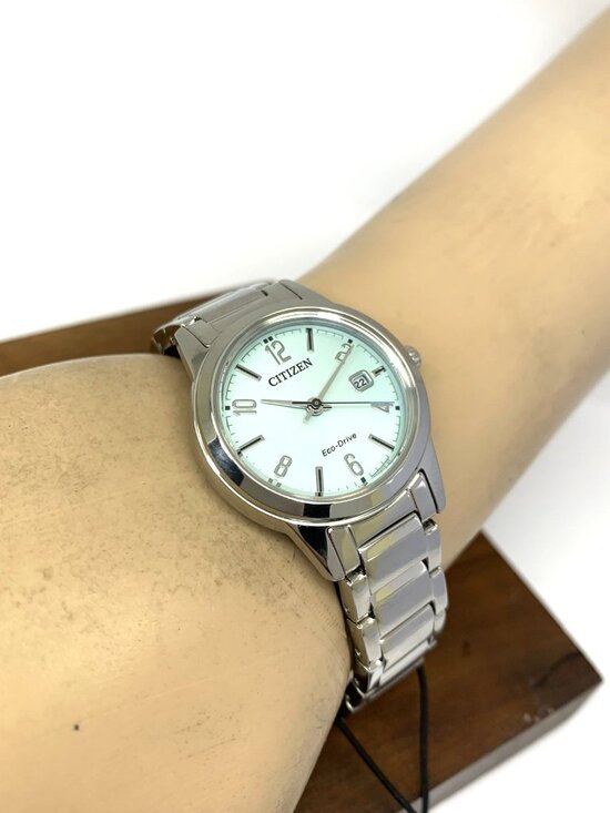 Citizen Womens Watch FE1241-71X Eco Drive Blue Dial Silver Stainless Steel 29mm main image 8